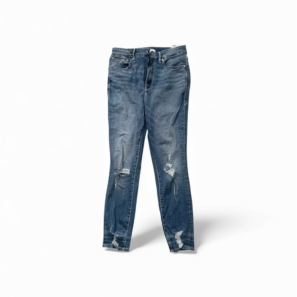 Good American skinny ankle destroyed denim size 10/30